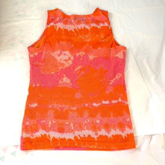 Chaps Women's Vibrant Pink Sleeveless Lined V-Neck Blouse - Picture 2 of 7